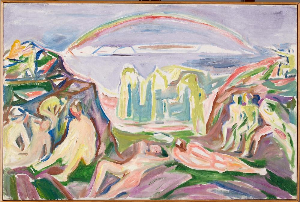 The Rainbow, painted 1918-1919, by Edvard Munch
